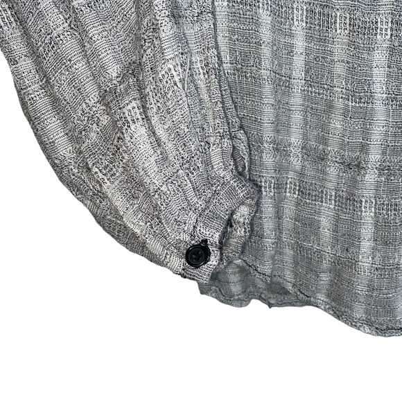 Free People Light Gray Button-Up Blouse - Picture 10 of 13